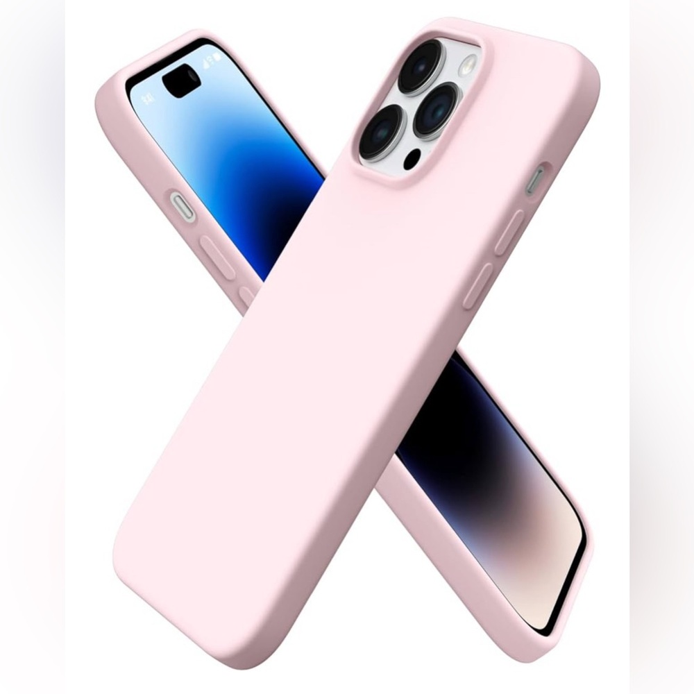 Elegant Chalk Pink iPhone 14 Pro Max Case